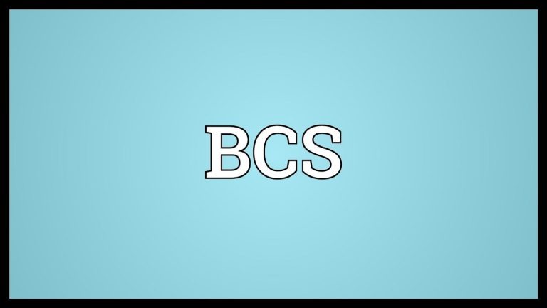 What's the meaning of BCS?