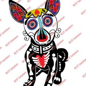 Day of the Dead Animal Sugar Skull Illustrations